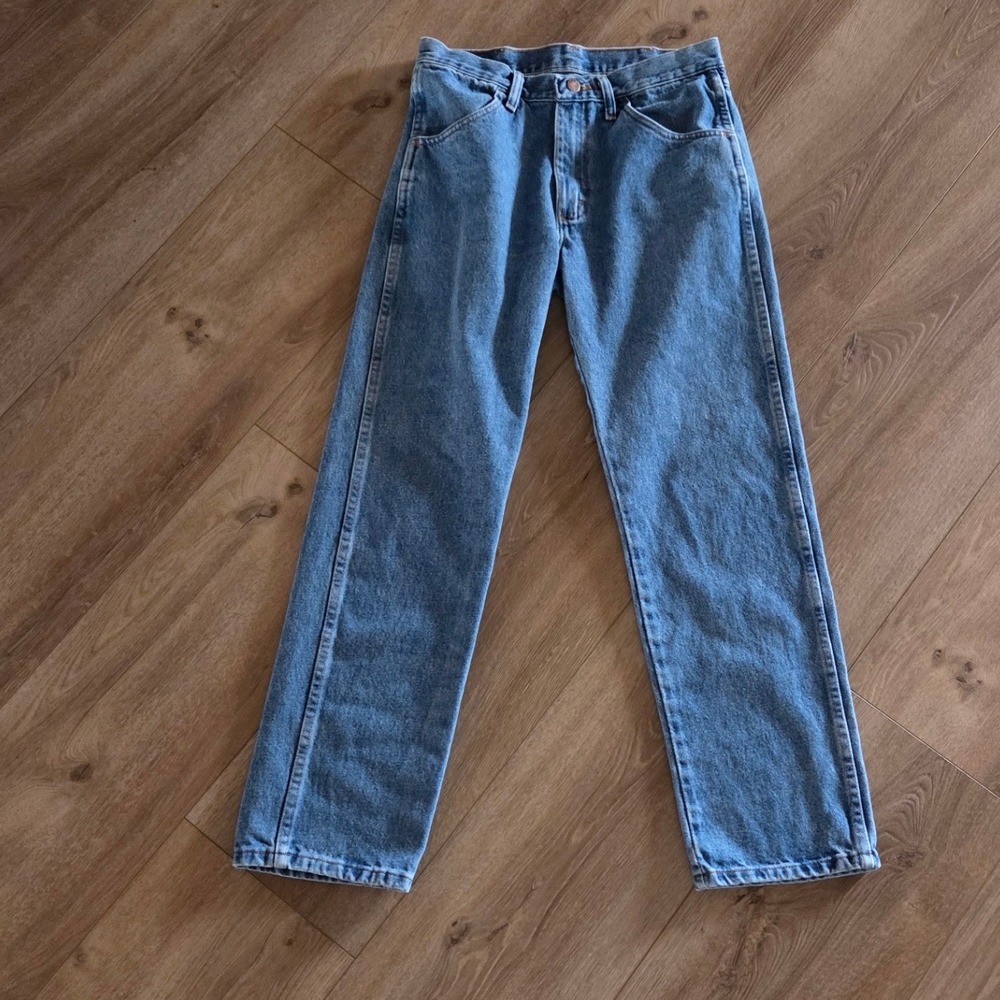 Rustl Regular Fit Straight Leg Blue Jeans 30x30 Medium Wash Cotton - Picture 2 of 7
